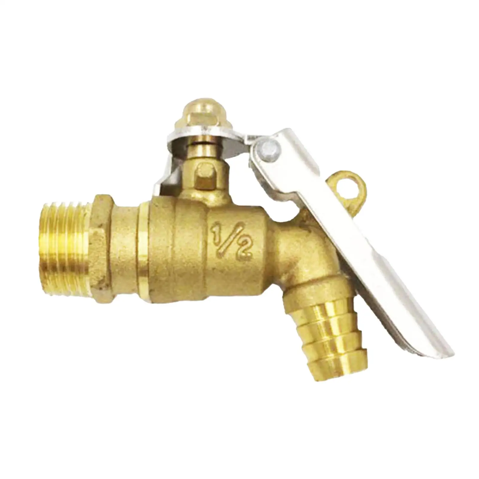 

1/2 inch Lockable Brass Faucet Outdoor Water Tap for Garden Outside Garage