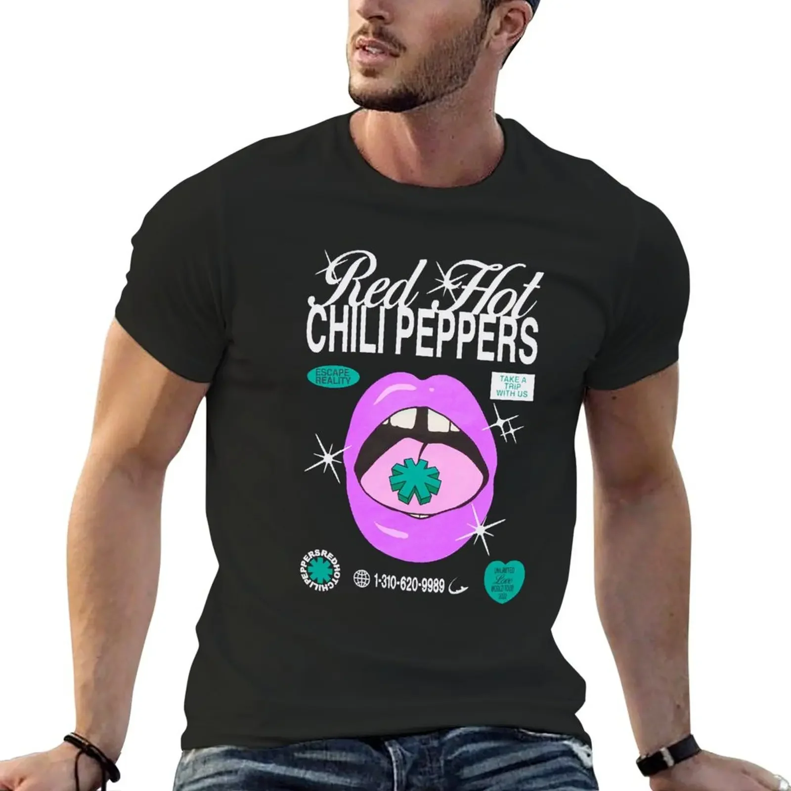 

RHCP HOT VINTAGE T-shirt hippie clothes plus sizes boys whites mens vintage t shirts