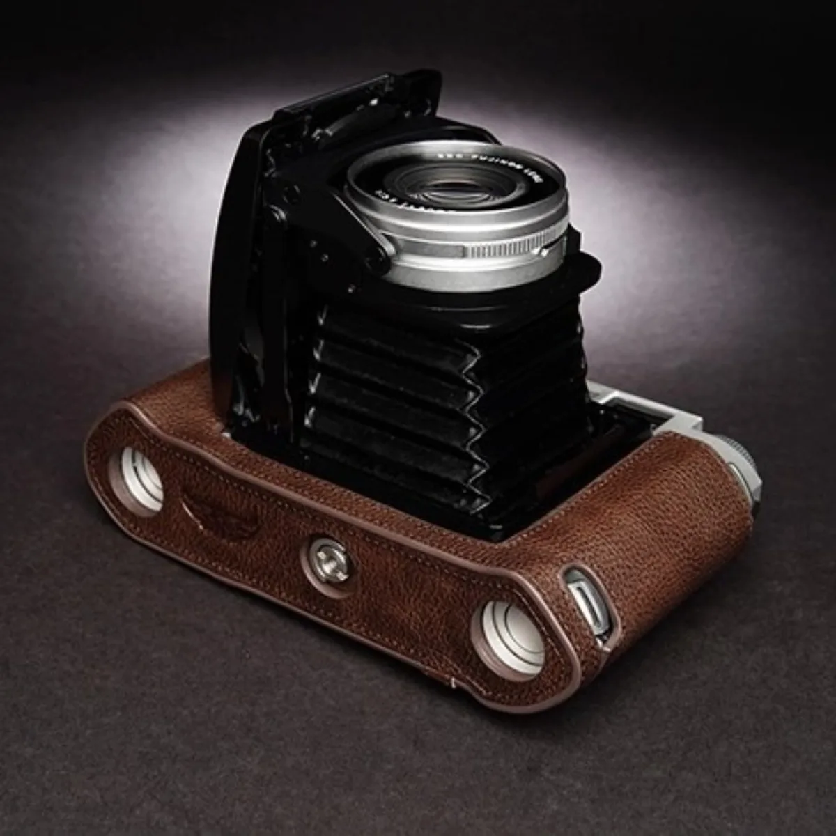 Camera Bag Base shell Cowhide Genuine Leather Protective Case For