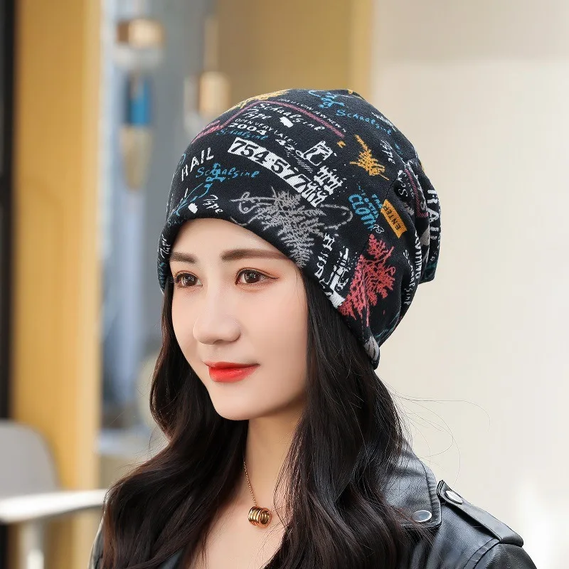 Multi-Functional Twist Headwear with Face Coverage Adjustable Neck printed kerchief for Outdoor Travel Sports Modest Fashion