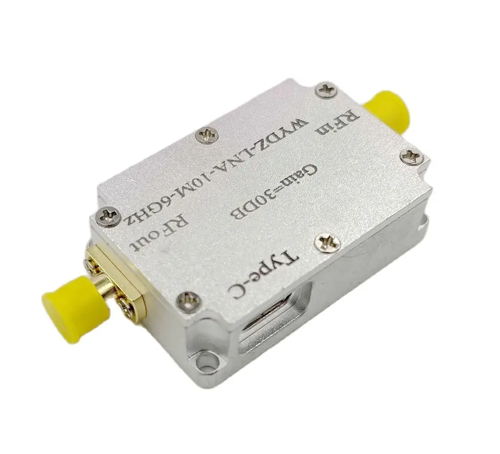 High flatness amplifier 10m-6ghz gain 30dB RF signal driving or receiving front end