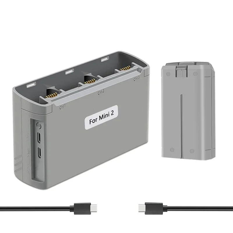 ตัวเลือกสินค้า แบตเตอรี่โดรน DJI Mini 2/SE 4K ชาร์จ Hub ครบเซต