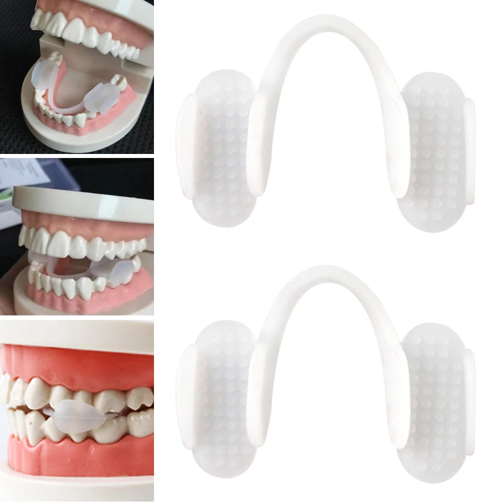 2pcs Teeth Grinding Brace Portable Protective Bruxism Aid Grinding