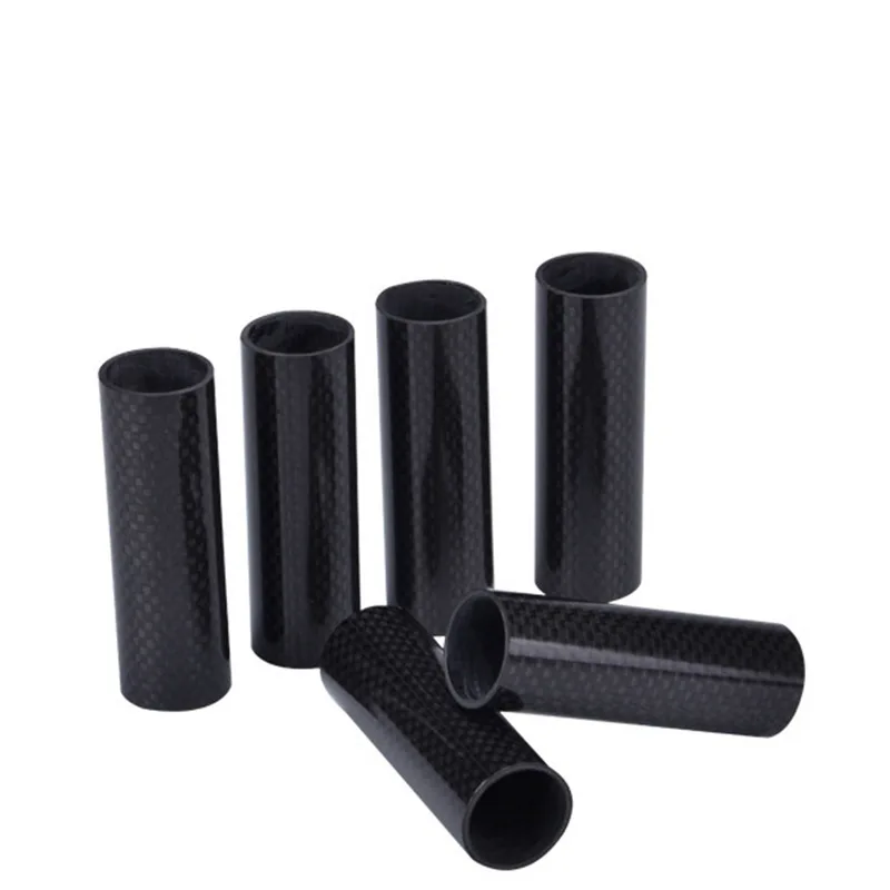 2pcs 3k full carbon carbon fiber tube with wall thickness 1.5mm length 500mm for rc aircraft and kite 6