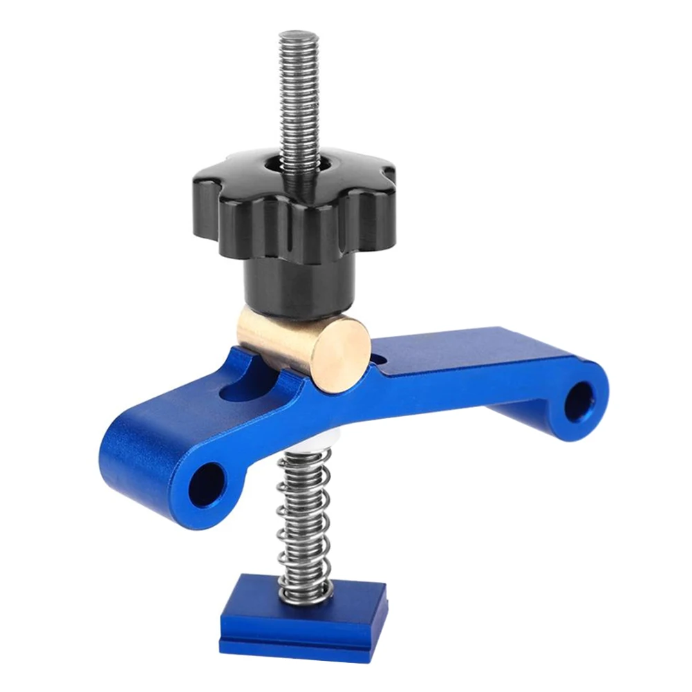 T-Track Hold Down Clamp T Track Clamps Aluminum Alloy Quick Acting Hold Down Clamp Metal Fixed Clamp for Woodworking