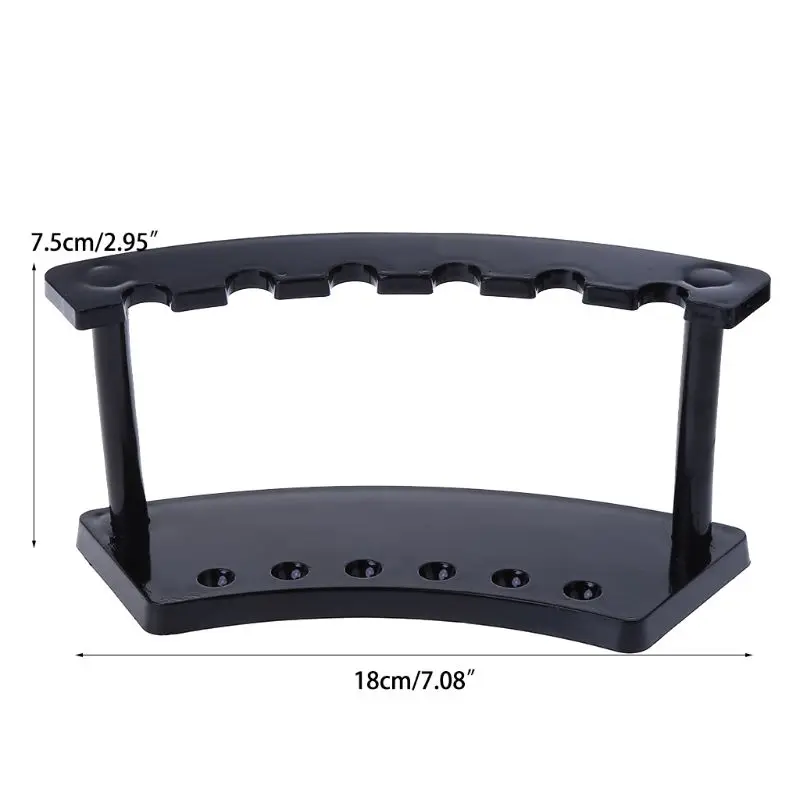 

ADWE 6-слотовый акриловый держатель для ручек, офисный стол, пластиковая стойка для ювелирных изделий, черный