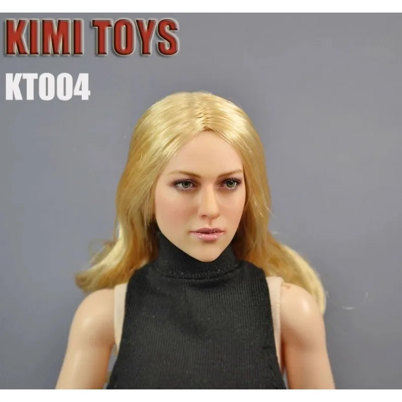 KT004 KT005 KT008 1/6 Skala Britische Schönheit Weibliche Soldat Kopf Sculpt Blonde Braune Haar Modell für 12 zoll PH Action figuren Spielzeug – Detail 2