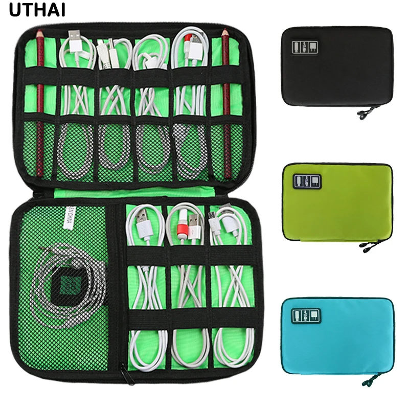 Compact Digital Storage Bag for Electronics Accessories and Travel Essentials