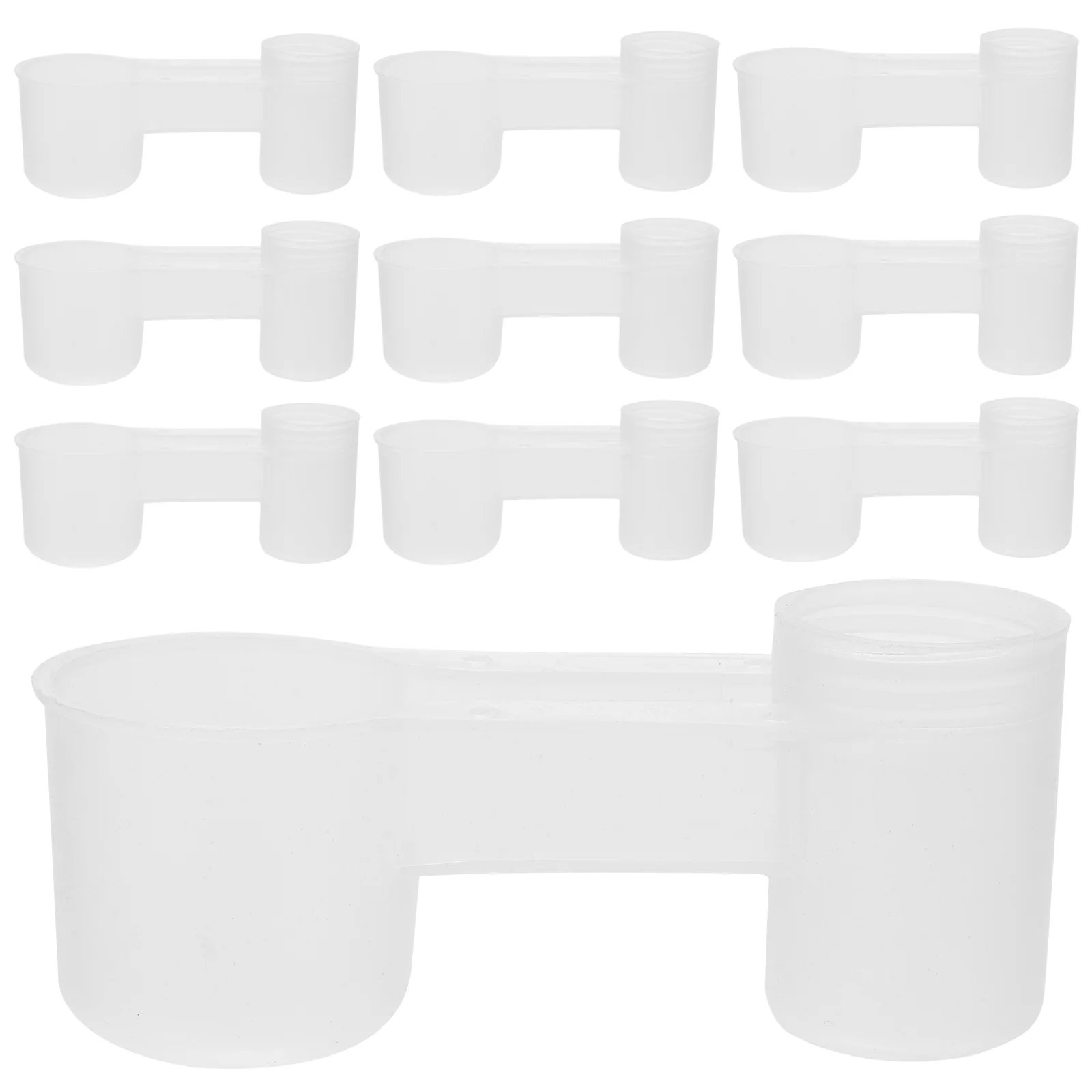 

10 Pcs Bird Drinker Drinker Waterer Pigeon Bottles Drinking Fountain Autodrinker Dish Carafe