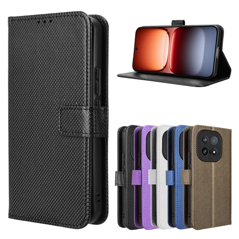 Premium Wallet Leather Cover with Book Stand and Card Holder