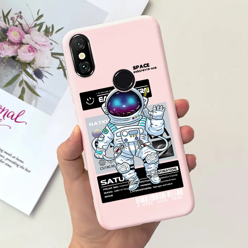 Charming Astronaut Silicone Soft Phone Case Cover - Cute Protective Bumper
