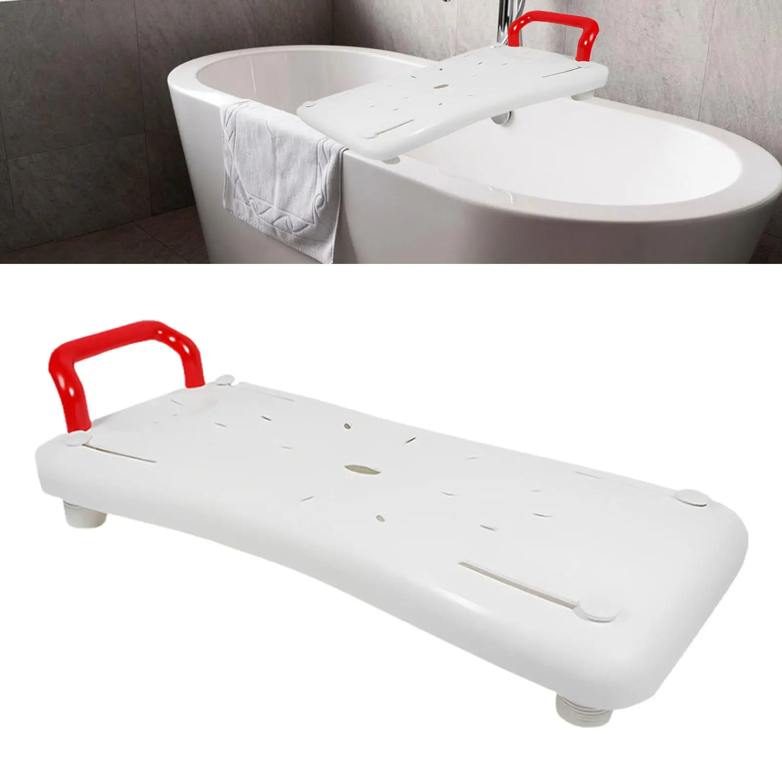 Tub Bench with Handle No Slip Suspended Bath Seat for Adults Seniors Elderly