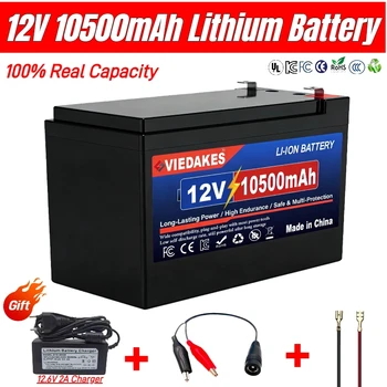 Batteria al Litio 12V 105Ah LiFePO4 con Oltre 4000 Cicli Profondi, BMS Integrato, Durata 10 Anni, per UPS, Ecoscandaglio per Kayak, Pannello Solare, Radio