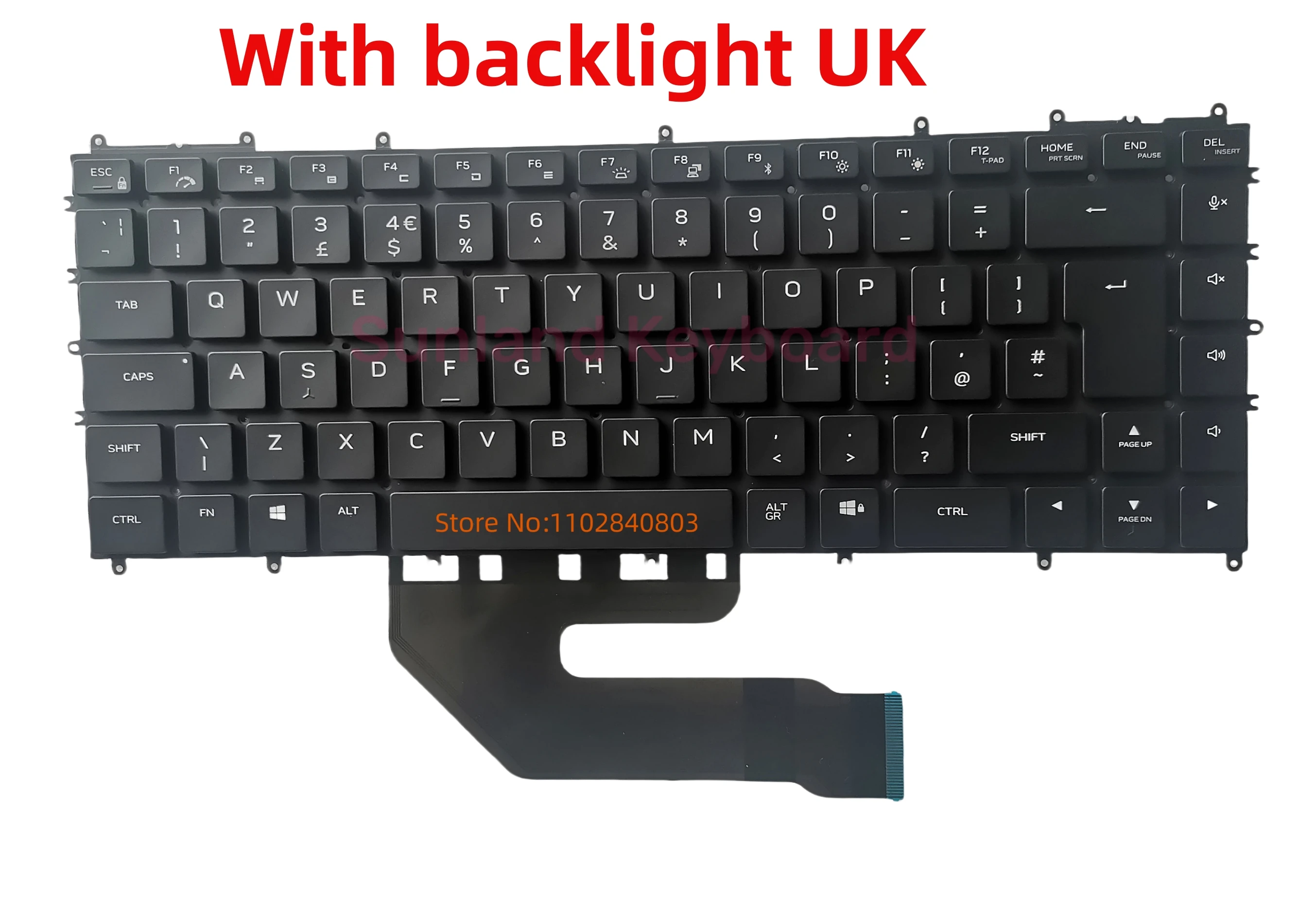 UK GB 노트북 백라이트 키보드, DELL X15 R1, Alienware X15 R2 X15R1 X15R2 051KH 0964M, 0RTN72 00964M