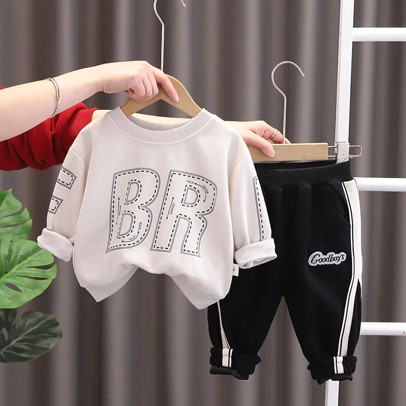 

Boys Clothing Sets Spring Autumn Children Cotton Sports Coats Pants 2pcs Tracksuits For Baby Jogging Suit Kids Casual Outfits 5Y