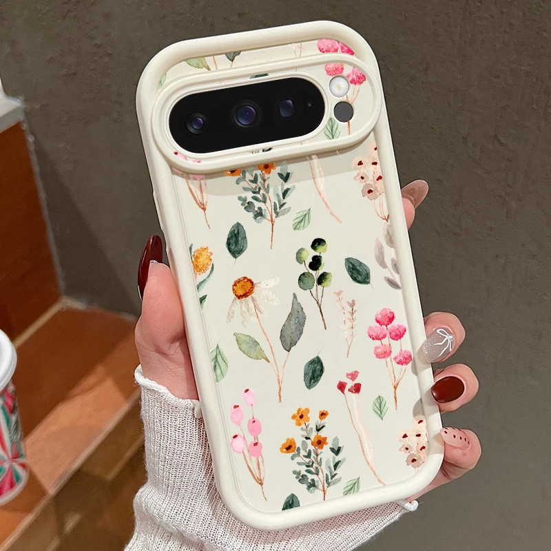 Floral Soft TPU Shockproof Phone Case - Silicone Protector Cover
