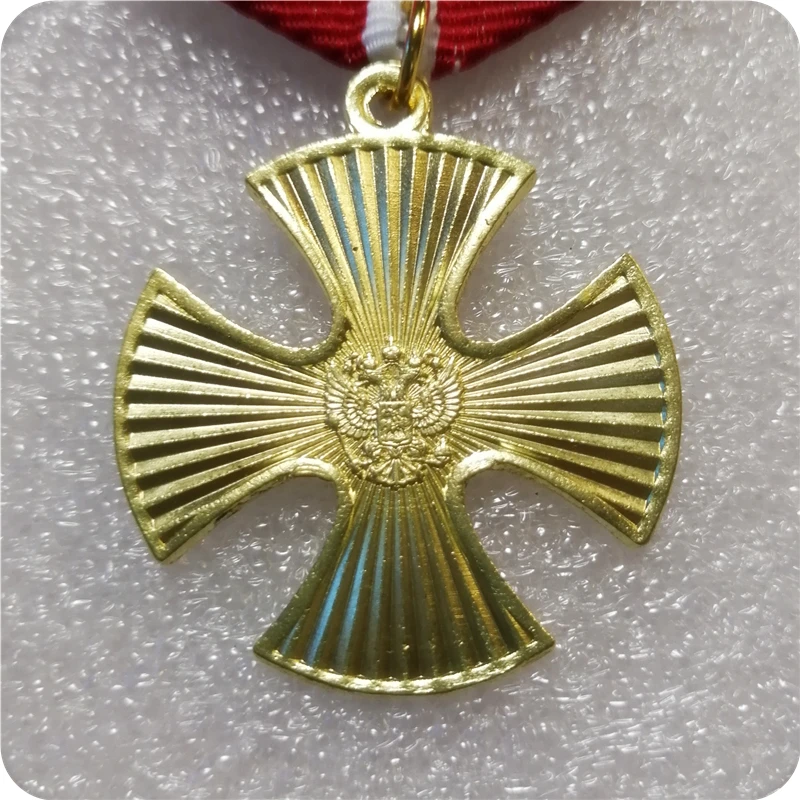 Medal Badge RUSSIAN FEDERATION RARE ORIGINAL ORDER OF COURAGE # 16.098 FOR FIRST CHECHEN WAR