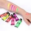5 pcs Body Art Paint Neon Fluorescent Party Festival Halloween Cosplay Makeup Kids Face Paint UV Glow Painting 5