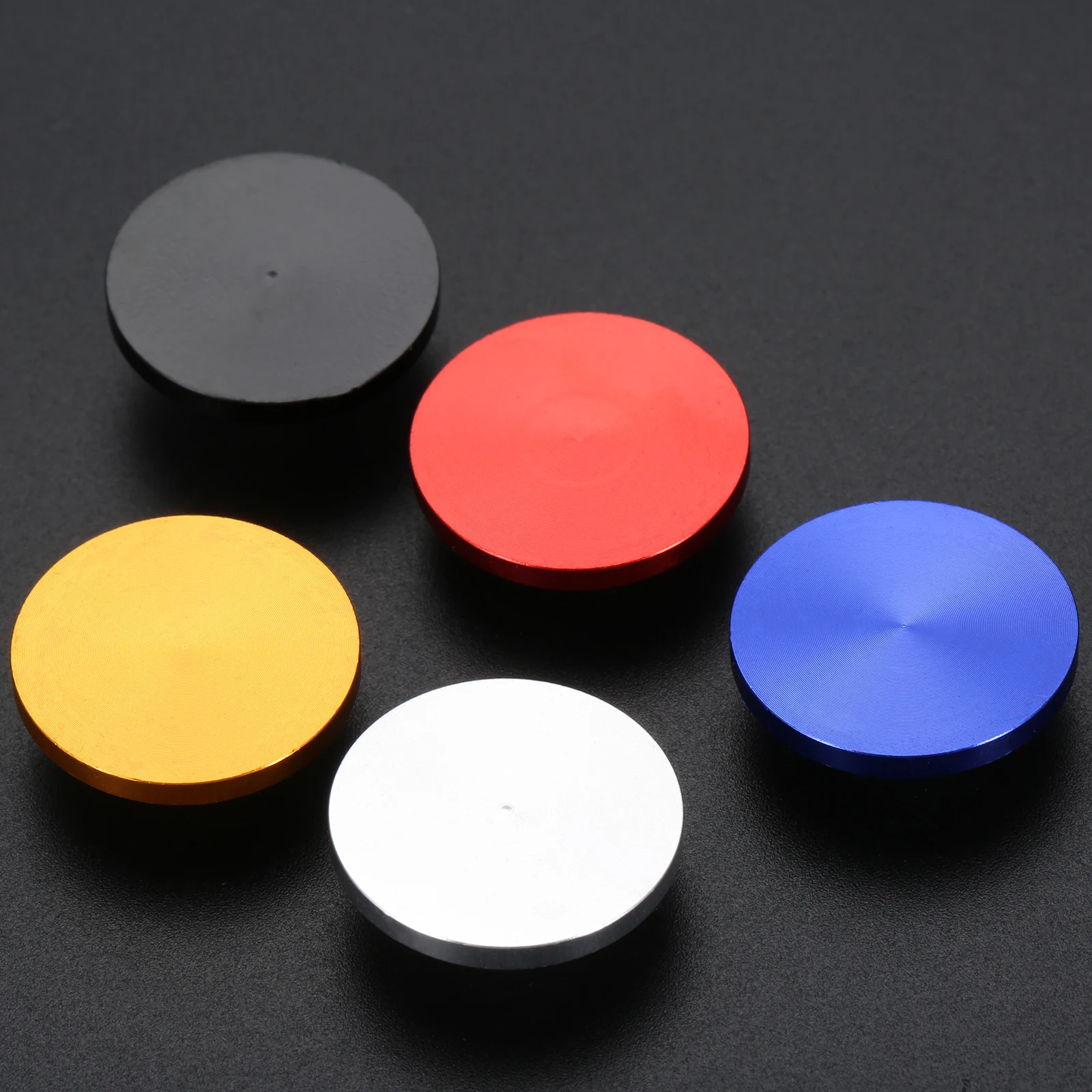 5Pcs Aluminium Alloy Round Shaped Golf Ball Position Mark Markers Golfer Training Aid Xmas Gift Red/Gold/Silver/Blue/Black 20mm
