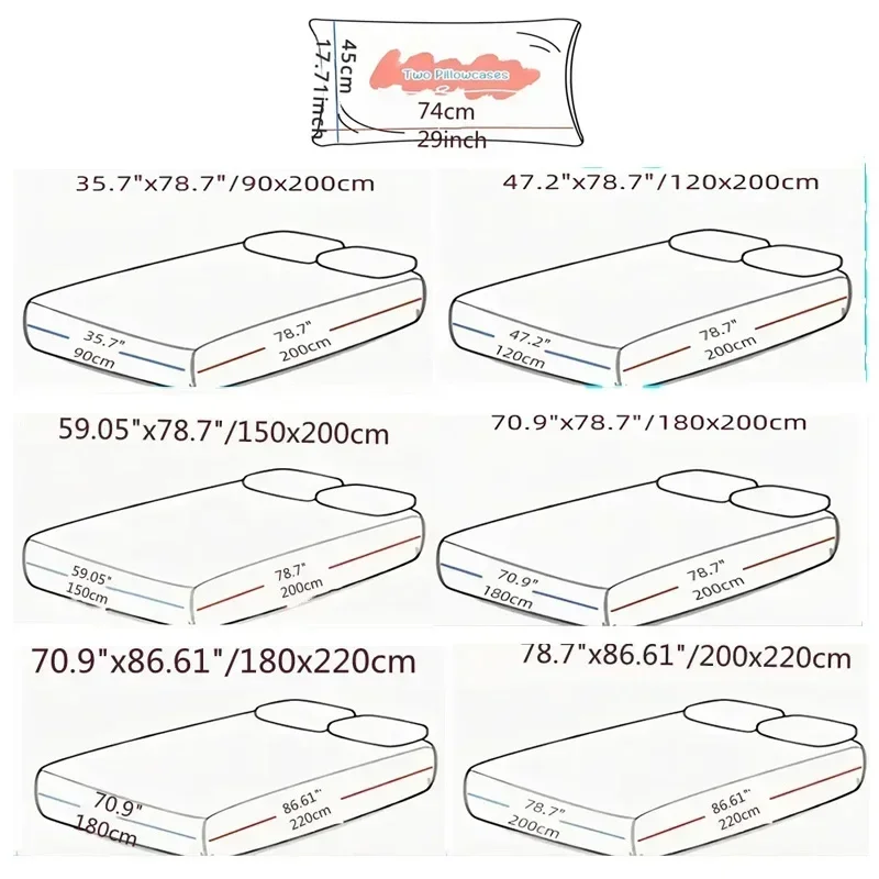 Waterproof Thicken Mattress Cover Protector Non-Slip Bed King & Queen Size Soft Skin-Friendly Bed Cover Fitted Machine Washable