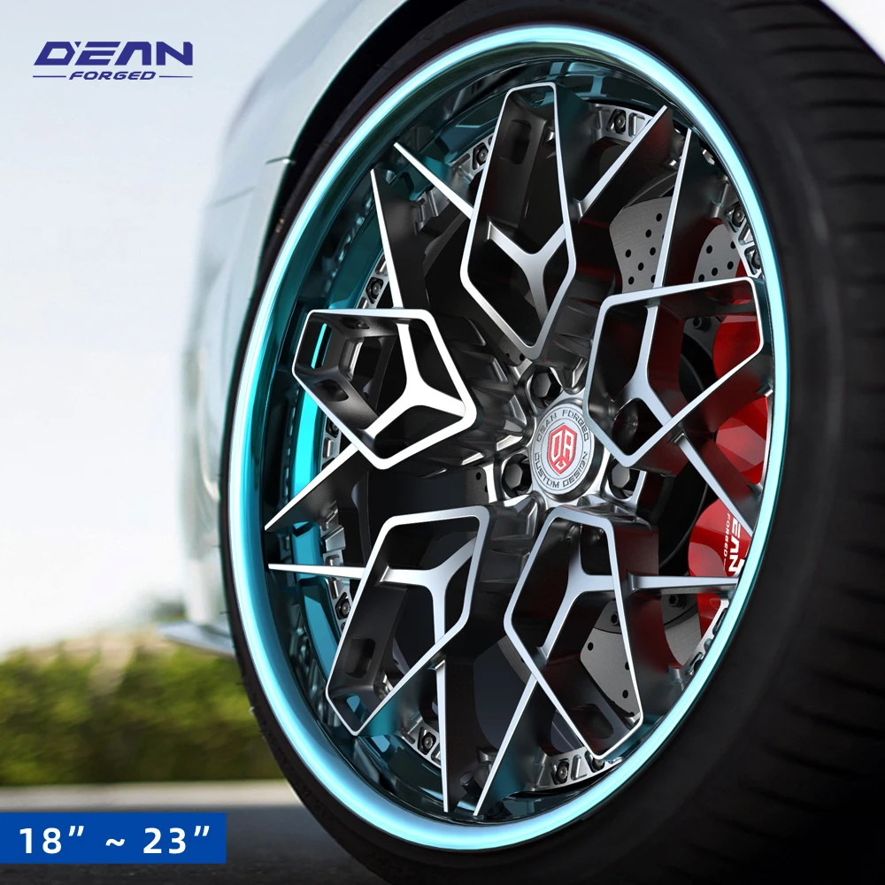 

DEAN-DB011P2 forged 2 piece wheels 6061-T6 aluminum alloy 18 to 23 inches for cars Custom modification