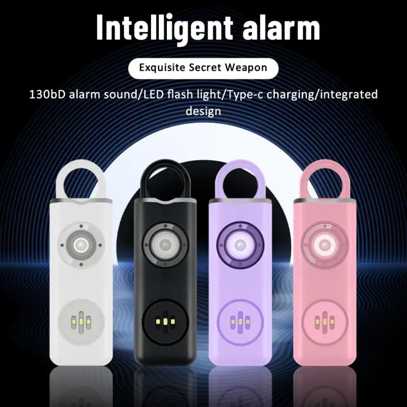 

With 130db 4.2v Self Defense Alarm Personal Self-defense New Screaming Intelligent Alarm For Womens Field Safety Alarm Durable