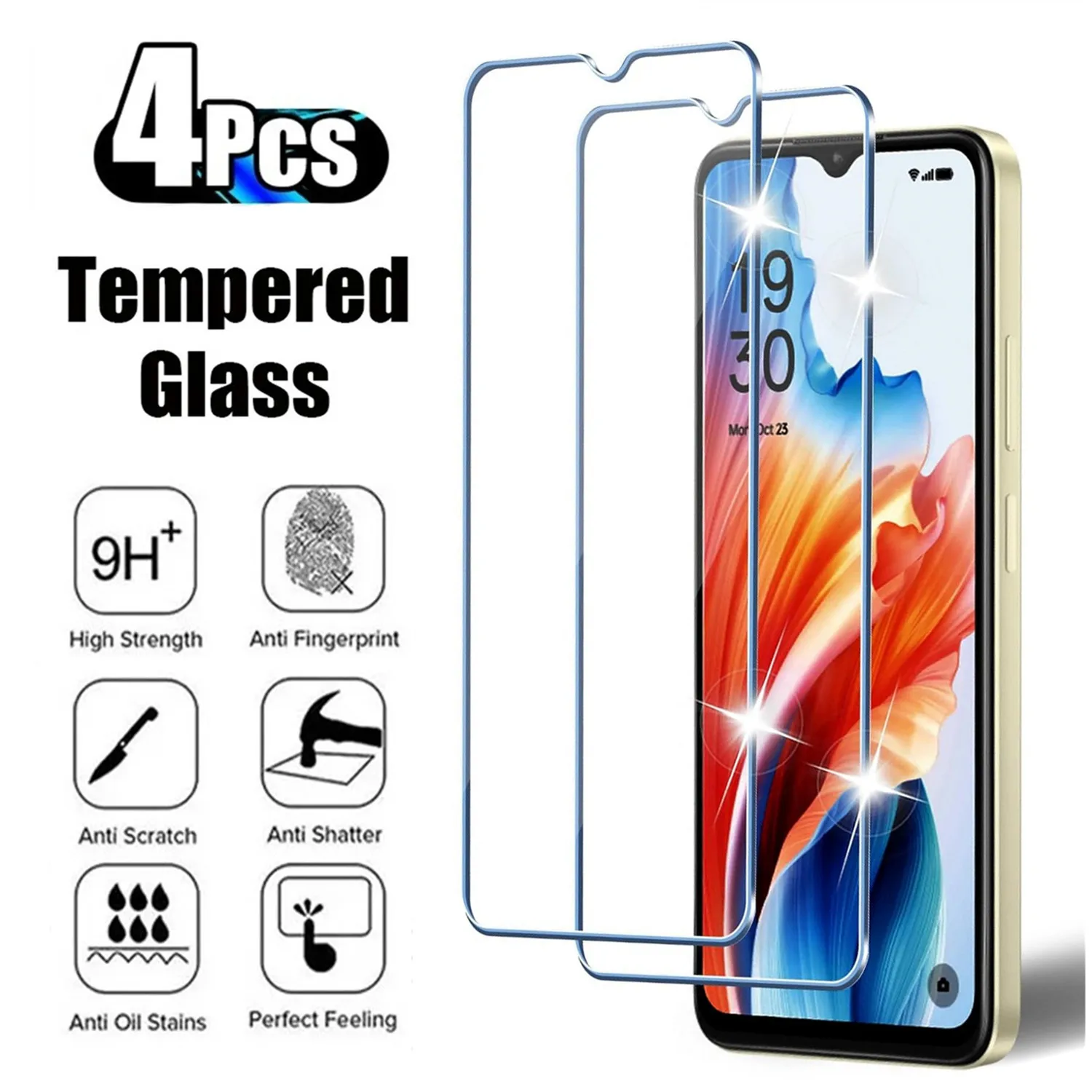 

2/4 шт. для OPPO A59 защитное закаленное стекло для Oppo A59 защита для экрана
