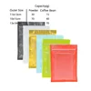 Custom Logo Print Matte Black Ziplock Plastic Packaging Pouch Mini  Flat Clear Window  Printed Mylar Bags 6