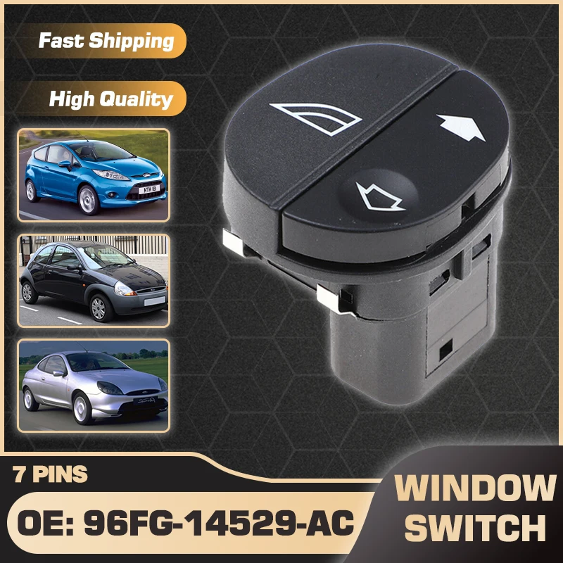Muslimcar Power Master Interruttore Alzacristalli Per Ford Fiesta Fusion 1995-2012 Ford Ka 1996-2008 Ford Puma 1997-2001 96Fg14529Ad