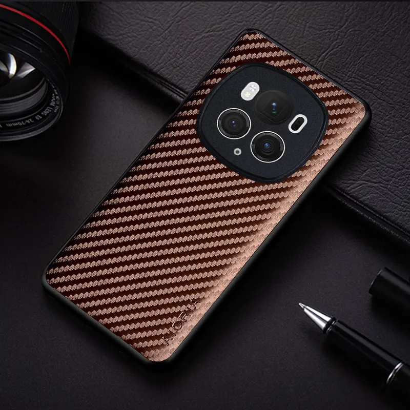 Sleek Carbon Fiber Shockproof Slim Phone Case - Non-Slip Full Body Protection