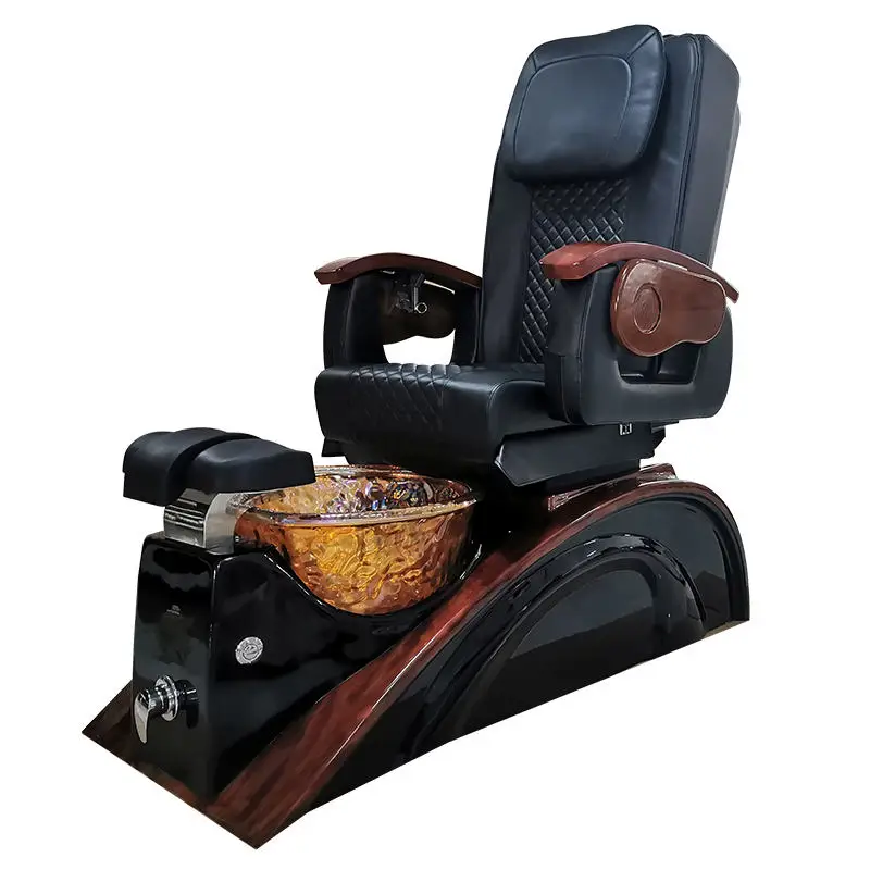 Pedicure Spa Chairs Solid Wood Handrail Beauty Chairs Color Can Be Customized Simulation Massage Sofa