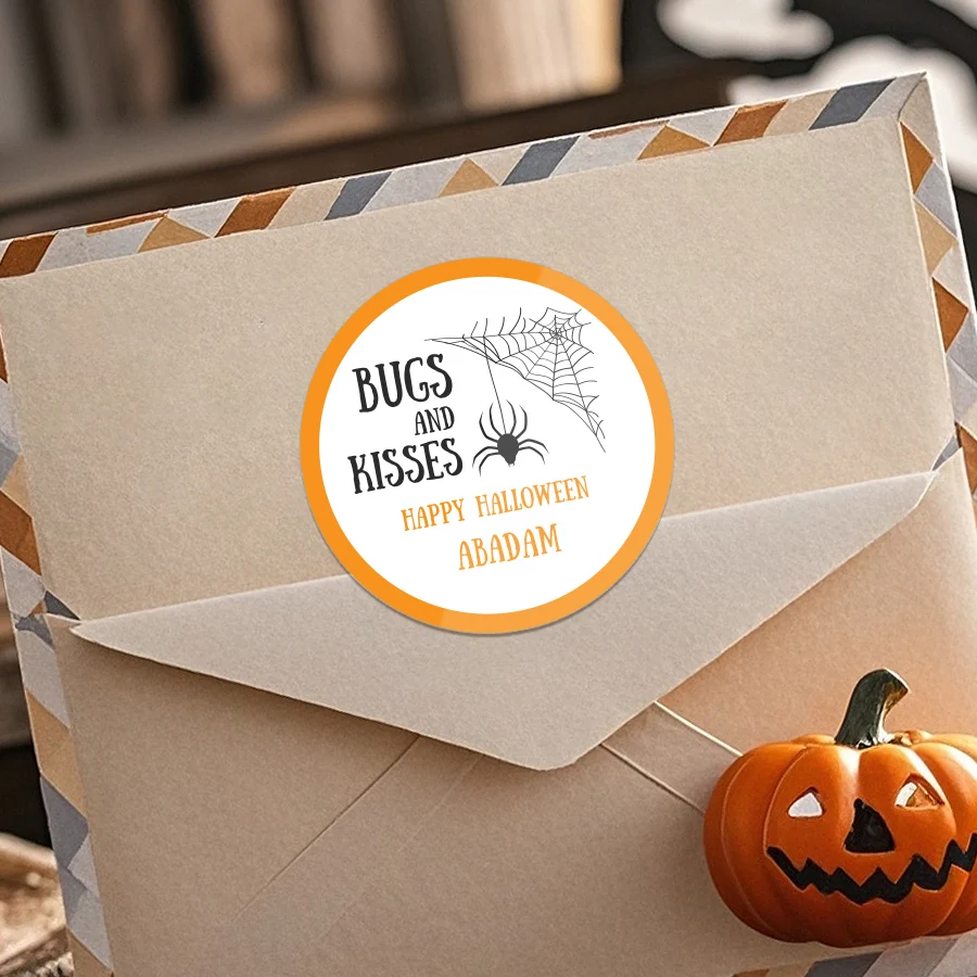 맞춤형 할로윈 스티커 - 어린이를 위한 개인 맞춤형 할로윈 스티커, 커피 머그컵, 노트북, 필통, 학교 가방, 파티용