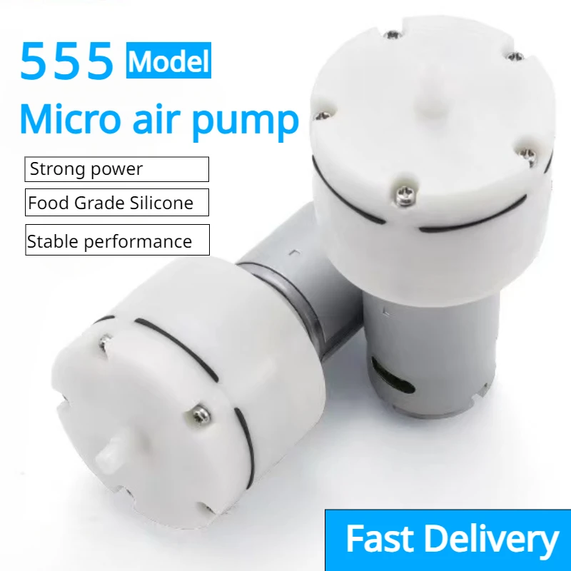 

DC12V/24V Micro vacuum pump Mute Air Pump Negative Pressure 12W Device Fish Tank Aeration Pump Low Noise Medical Device