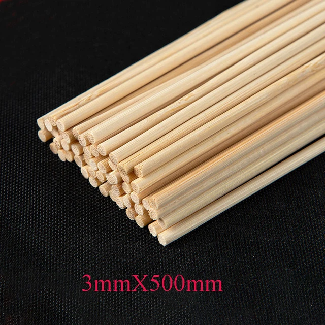 30cm/50cm Long Square Wooden Bar Wood Stick Strips For Airplane Model  Building Model Making DIY