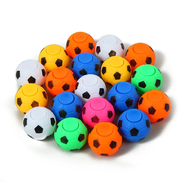 12pcs/Pack Fingertip Gyro Spinner Ball Mini Fidget Anti Stress Toys Kids Game Colorful Hand Soccer Stress Relief Toy For Adults 6