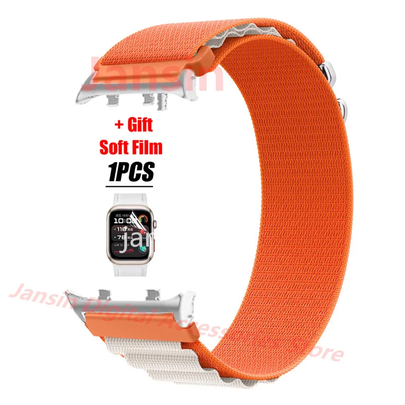 Nylon Loop Sport Wristband and Screen Protector Film - Replaceable Bracelet Accessories