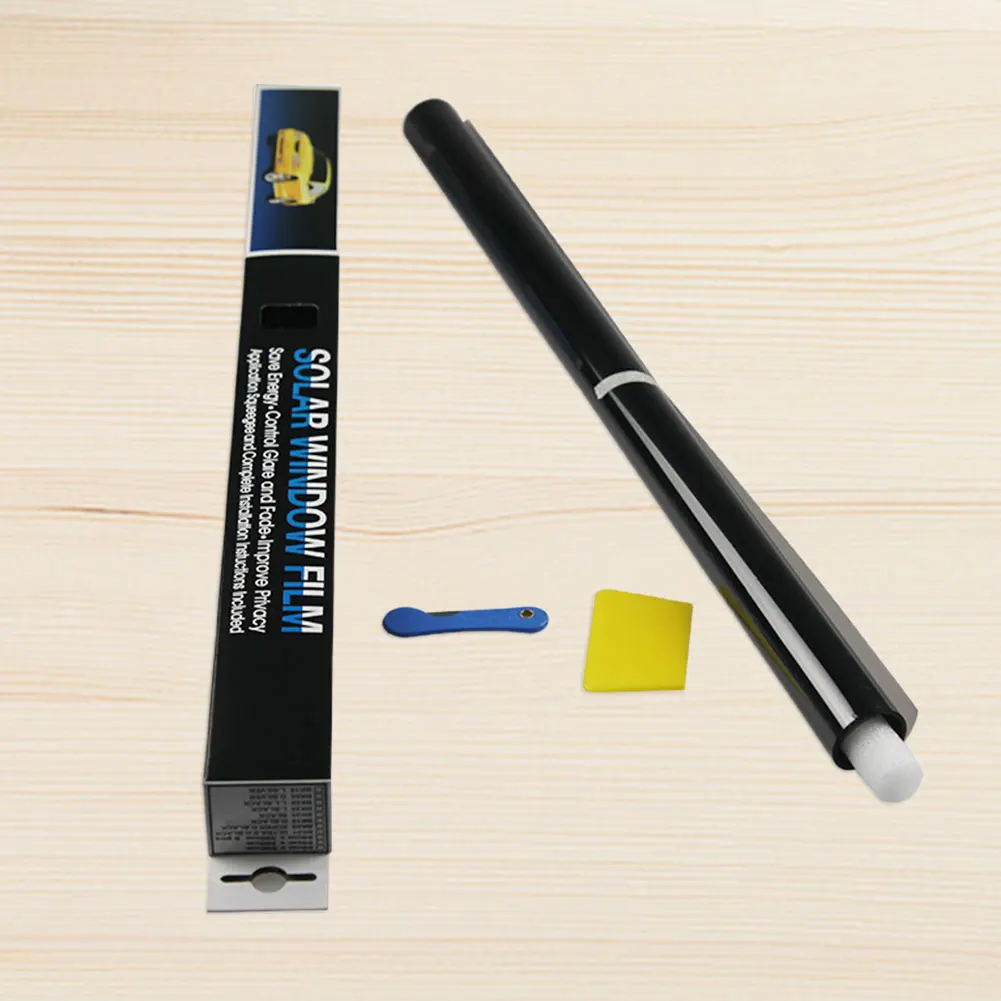 Window Tinting Film UV Protection Heat Insulation Film Privacy Car Roof Film 75cm*6m Super Black Sunscreen Film Auto Accessories