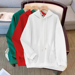 Plus Size Women's Bust 160 Autumn Winter Hooded Nine Color Sweatshirt Loose Long Sleeve Top Lare Size 6XL 7XL 8XL 9XL 150Kg