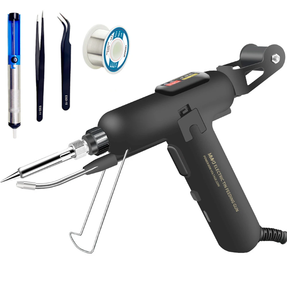 Electric Soldering Iron 220V 80W/120W CN/EU/Plug Hand-Held Internal Heating Automatically Send Tin Gun Welding Repair Tools