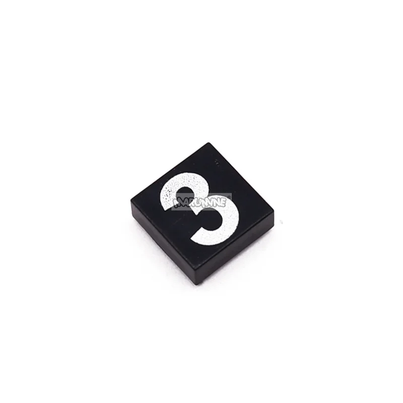 Marumine MOC 1x1 Classic 3070 Printed Digital Tile Parts Building Blocks Bricks Model Toys Constructor Educational Accessories 6