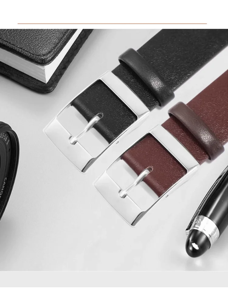 Elegant Genuine Leather Watch Strap - Soft Cowhide Band