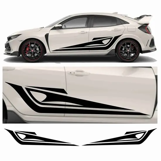

Works with most car stickers side Corner Tribal Graphics Auto Parts Side Graphics Packing Sticker Decals
