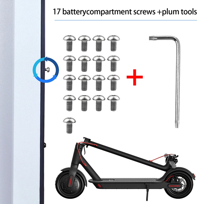 17 Stück Schrauben für die untere Batterieabdeckung für den Xiaomi Mijia M365 Elektroroller – Detail 4