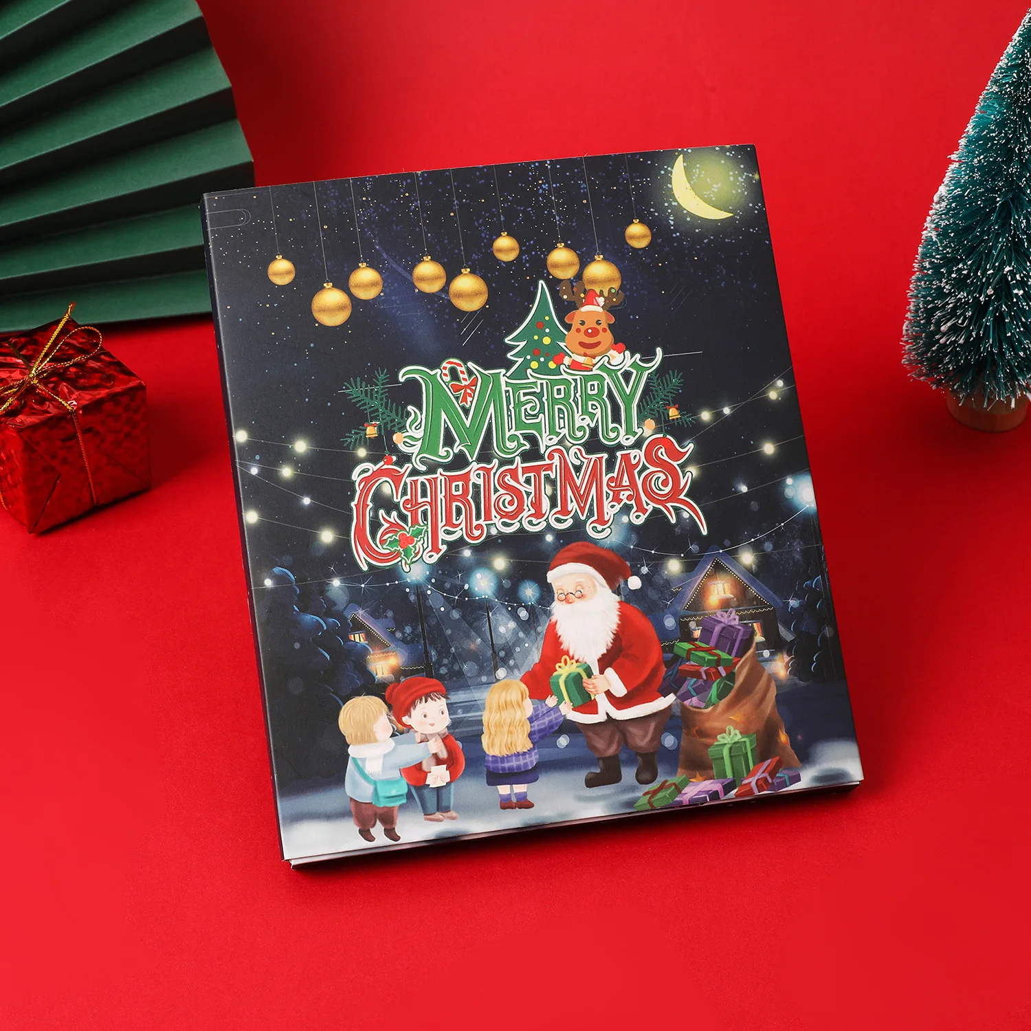DIY Bracelets Christmas Advent Calendar for Girls Blue Beads Jewelry Making Kit 24 Days Countdown Advent Calender Box Navidad