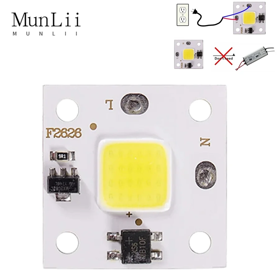 220V LED 10W COB module 220V Chip Diodes Lamp Bulb For Outdoor Spotlight Garden Integrated Light Beads Lampada DIY Lighting outdoor led display module high definition p6 3in1 smd full color panel 192x192mm 32x32 pixels 1 8 scan