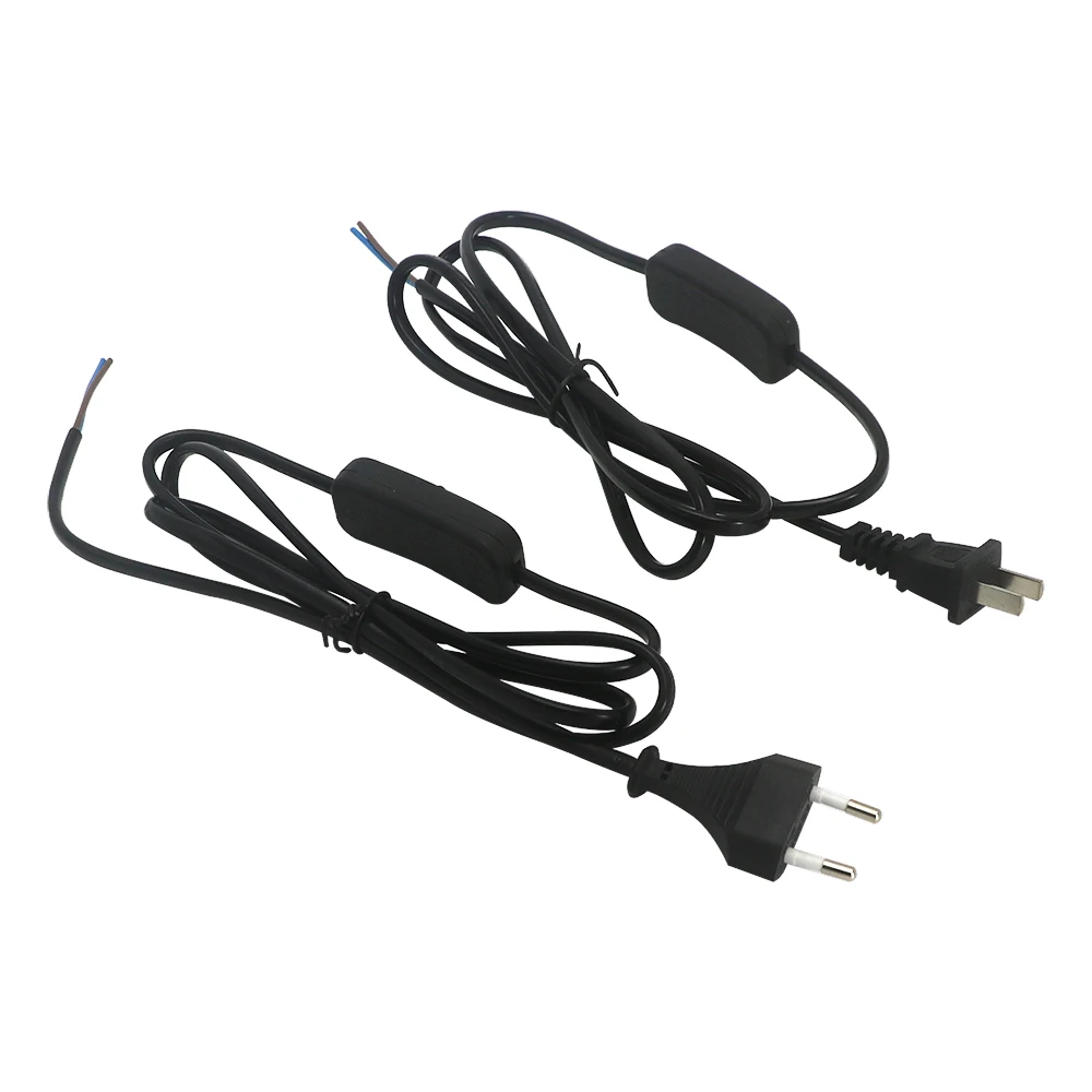 LED Switch Power Cable ON/OFF Controller For Table Lamp EU/US Plug AC110V/220V With Extension Cord 1.5m conversion plug plug conversion socket lamp socket