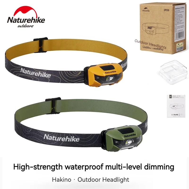 

Naturehike Ultralight Headlamp Camping Headlight Head Lamp 4 Modes Flashlight SOS Emergency Red Light Portable Waterproof IP66