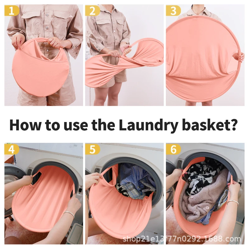 NEW Pop up Laundry Storage Basket Portable Foldable Dirty Clothes Basket Storage Laundry Hamper