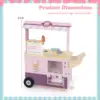 Kids Ice Cream Cart with Vending Machine & Ice Cream Maker Toys Display Stand 2