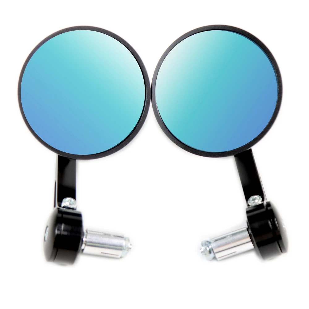

2Pcs Pair Motorcycle Rearview Handle Bar End Mirrors Moto Accessories Universal Motorbike Handlebar Round Mirror